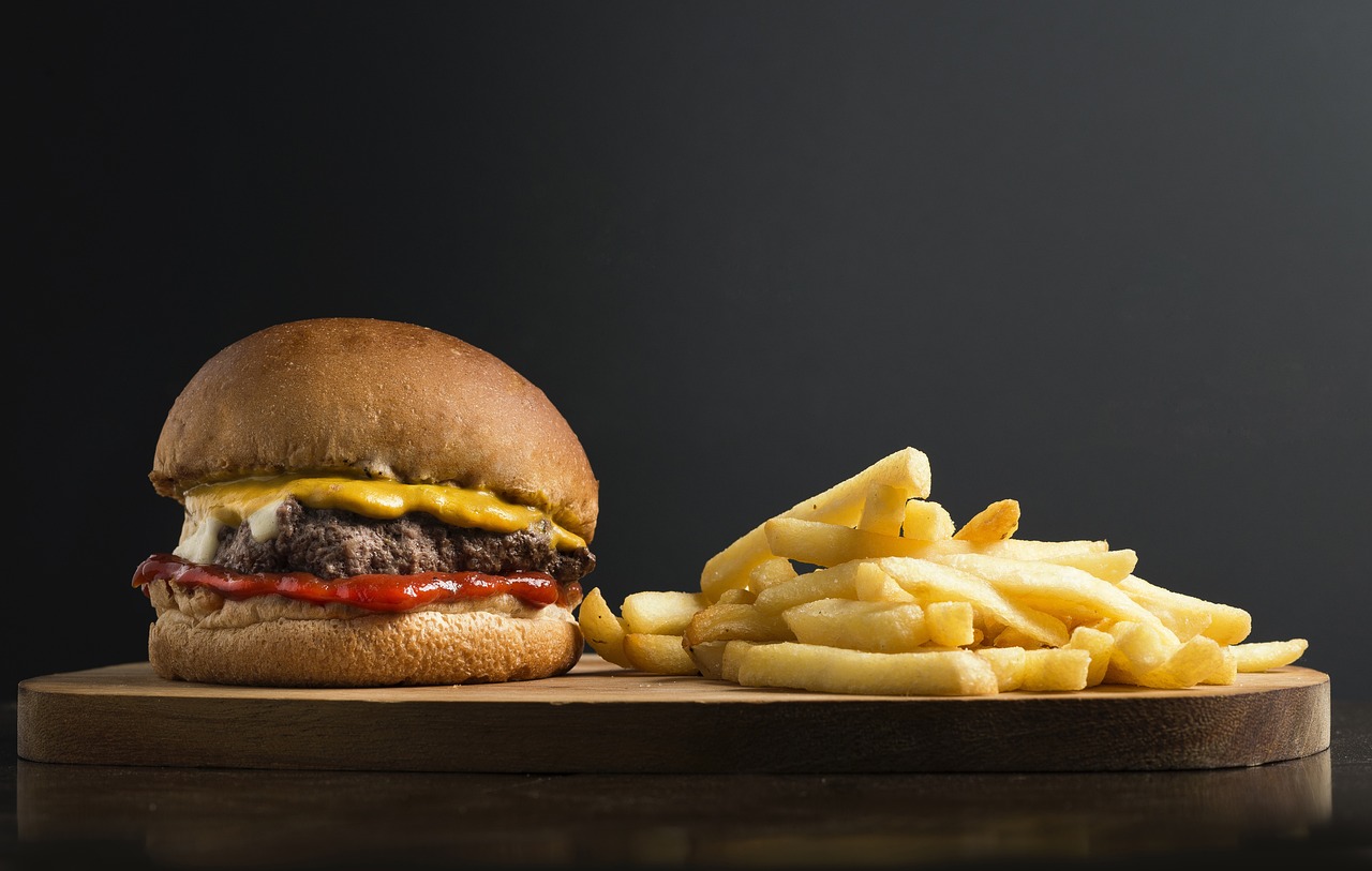 Hamburger frites
